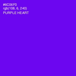 #6C06F0 - Purple Heart Color Image